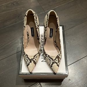 Nine West Tatiana 3 Snake Heels